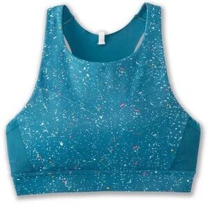 Brooks Drive 3 Pocket Run Bra- Sports Bra, Teal, Running, Medium